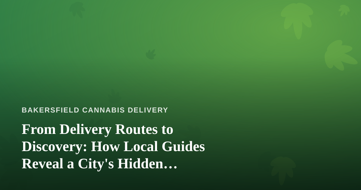 From Delivery Routes to Discovery: How Local Guides Reveal a City’s Hidden Character